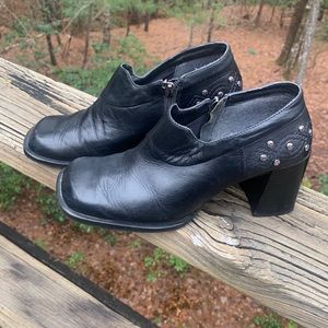 Black leather Harley Davidson boots. Size 7